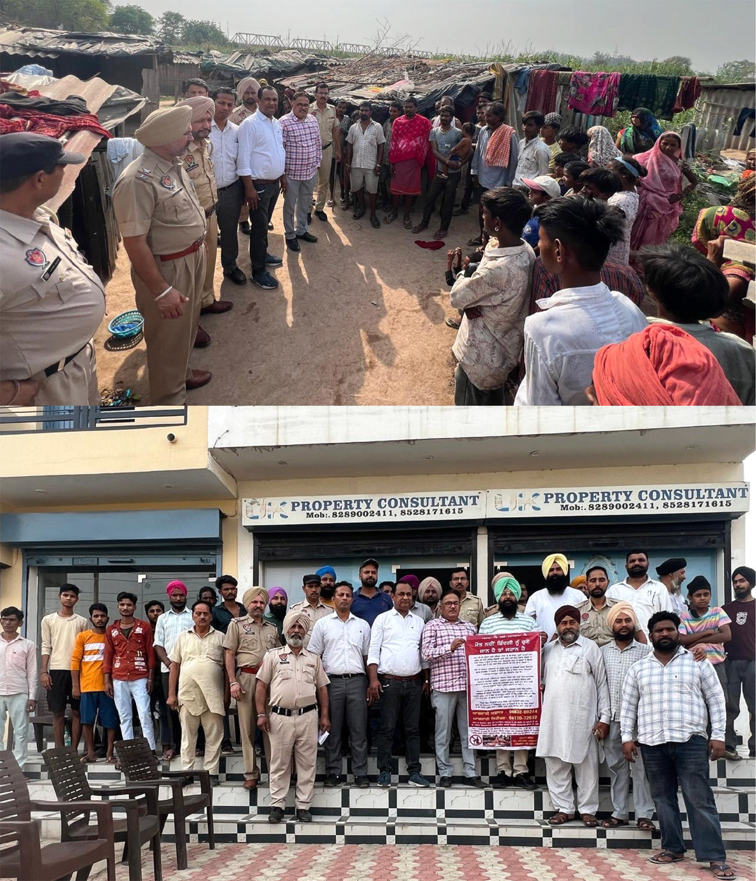 Mohali District Excise Team, along with police carry out a major area dominance operation in Dera Bassi
